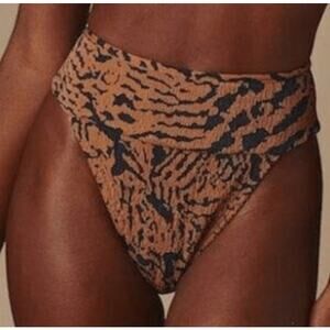 Montce Tigre Micro Scrunch Tamarindo Bikini Bottom XS NWT